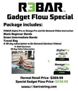 Gadget Flow Special - R3BAR Alpha-Pro + Workouts Package