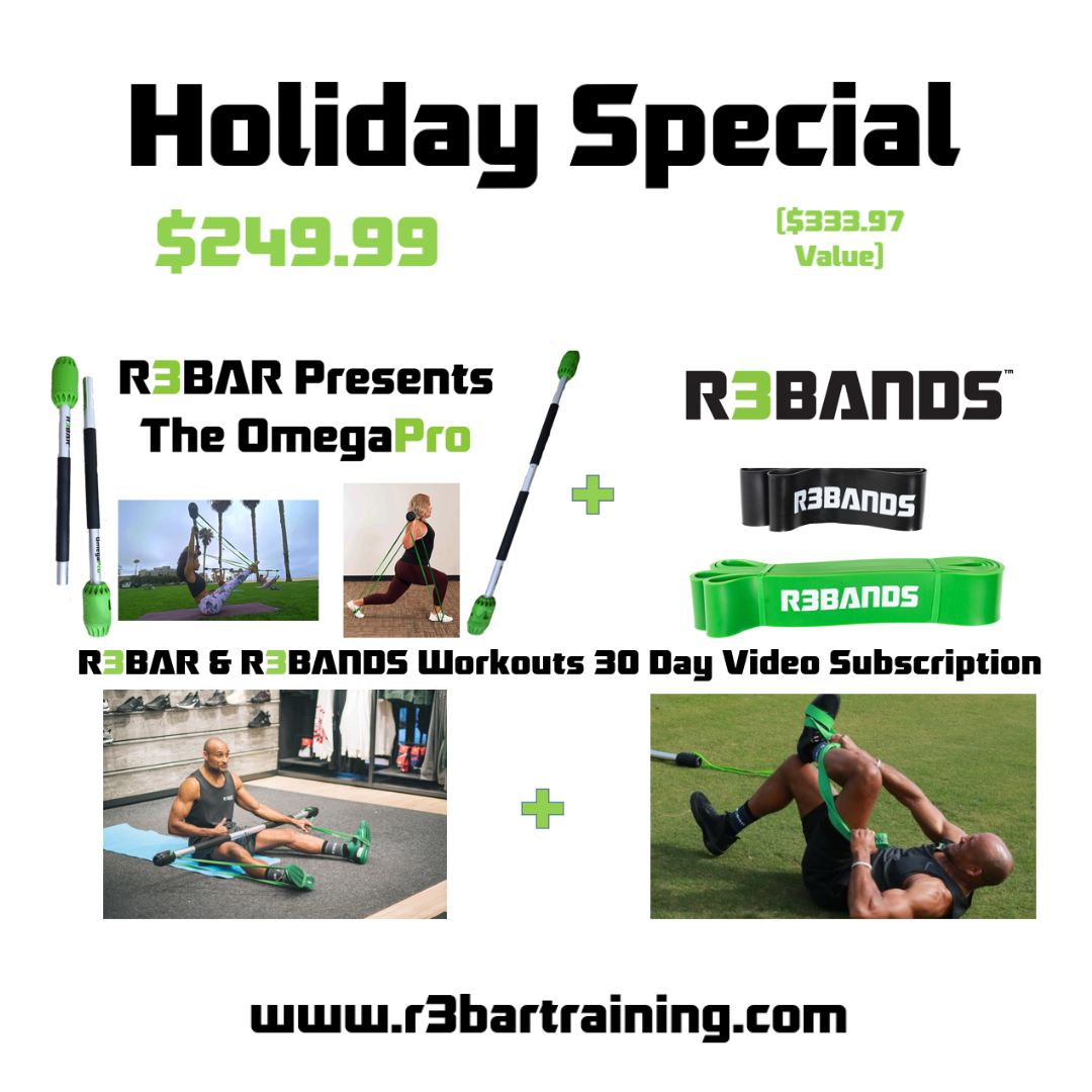 *HOLIDAY OFFER* R3BAR Omega Pro/ R3BANDS (set)/Workouts Package
